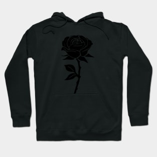 Black rose silhouette tattoo Hoodie